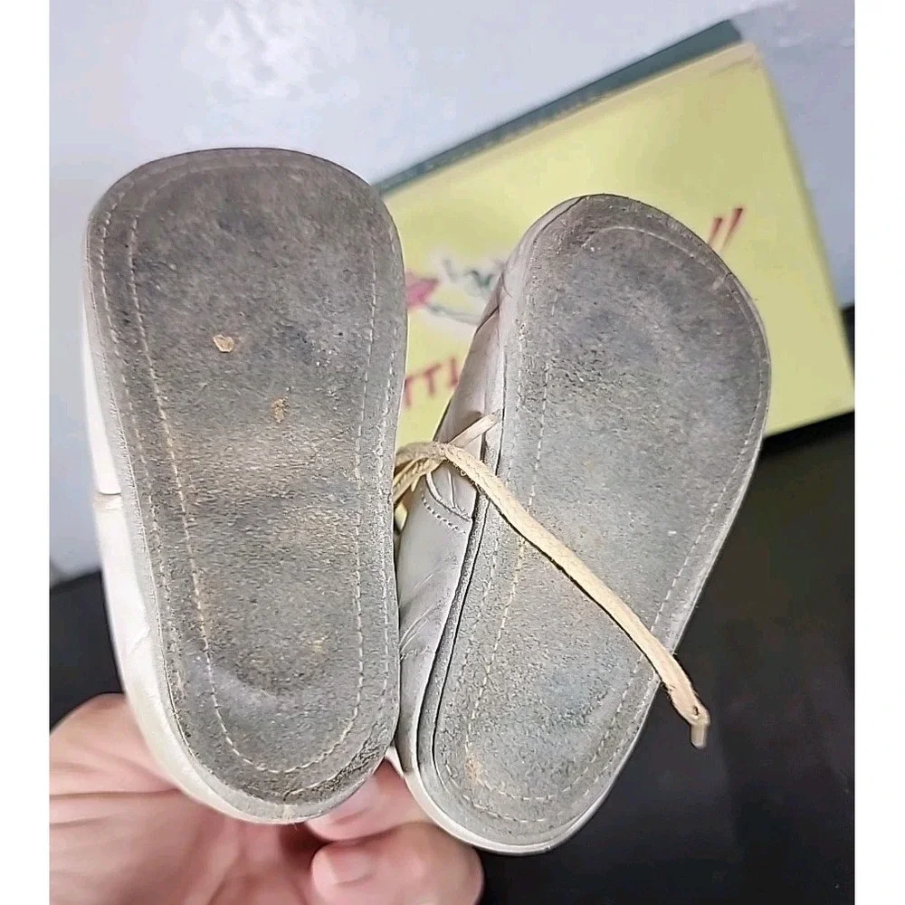 Vintage Little Imp‎ Baby Shoes With Original Box 1947(Printed On Box)